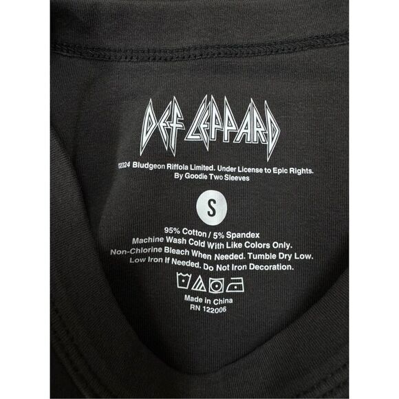 NWT Def Leppard Grey Short Sleeve Baby Tee - Picture 4 of 7